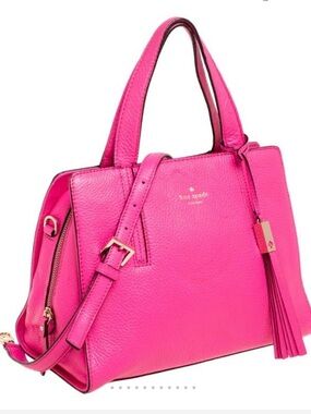 Kate Spade Dominique Pink Leather Satchel with Matching Wallet